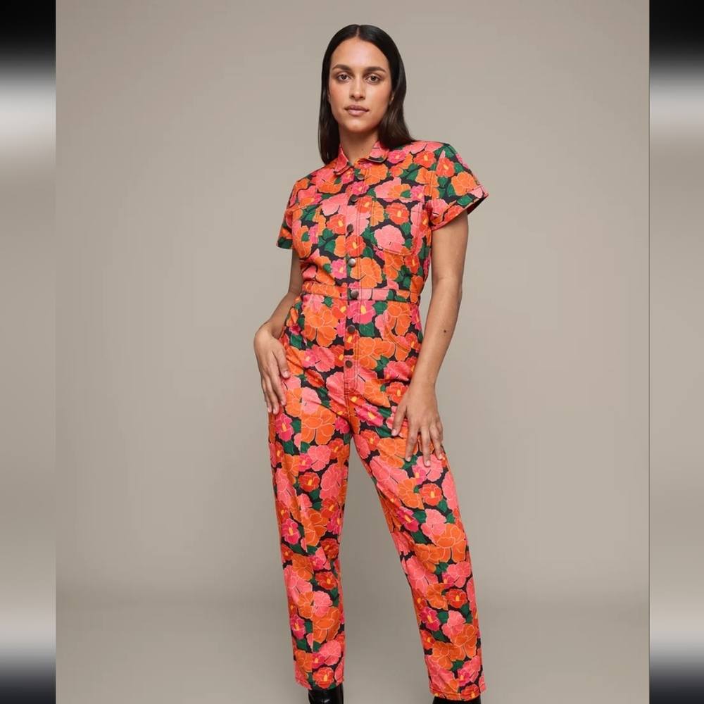 Mixed By Nasrin The Classic Jumpsuit In Ruby - Picture 2 of 16